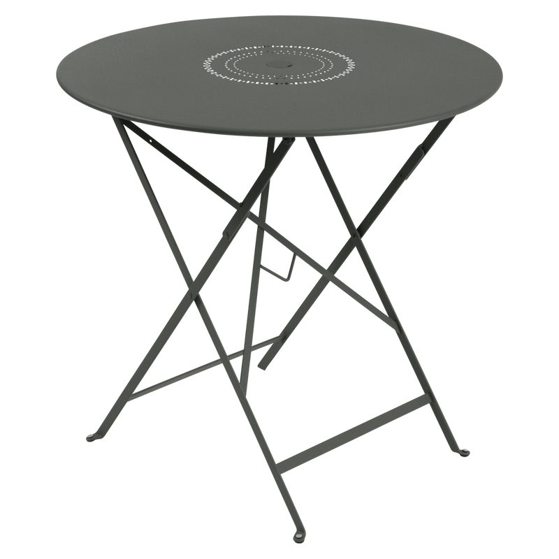 Load image into Gallery viewer, Fermob Floreal Folding Table Ø77 cm in Rosemary – round folding garden table in powder-coated steel