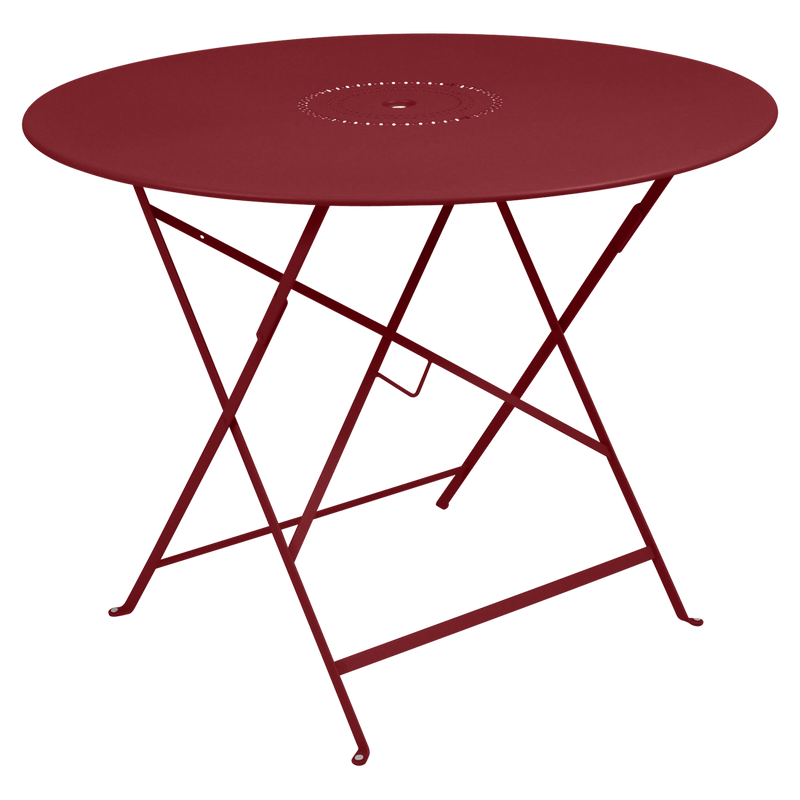 Load image into Gallery viewer, Fermob Floreal Folding Table Ø96 cm in Chilli – large round folding table in powder-coated steel