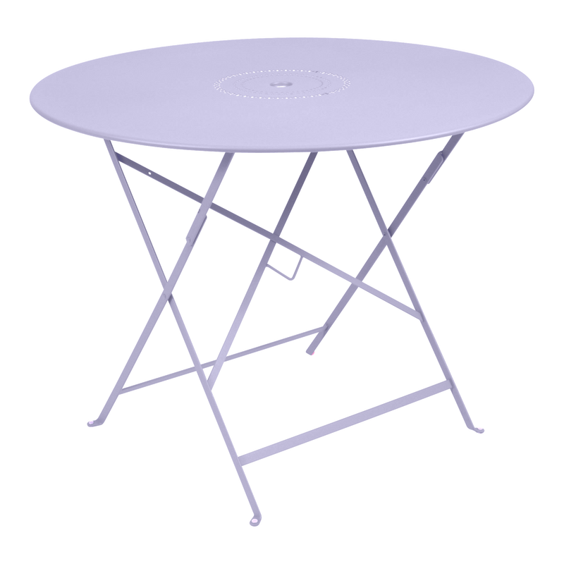 Load image into Gallery viewer, Fermob Floreal Folding Table Ø96 cm in Marshmallow – large round folding table in powder-coated steel
