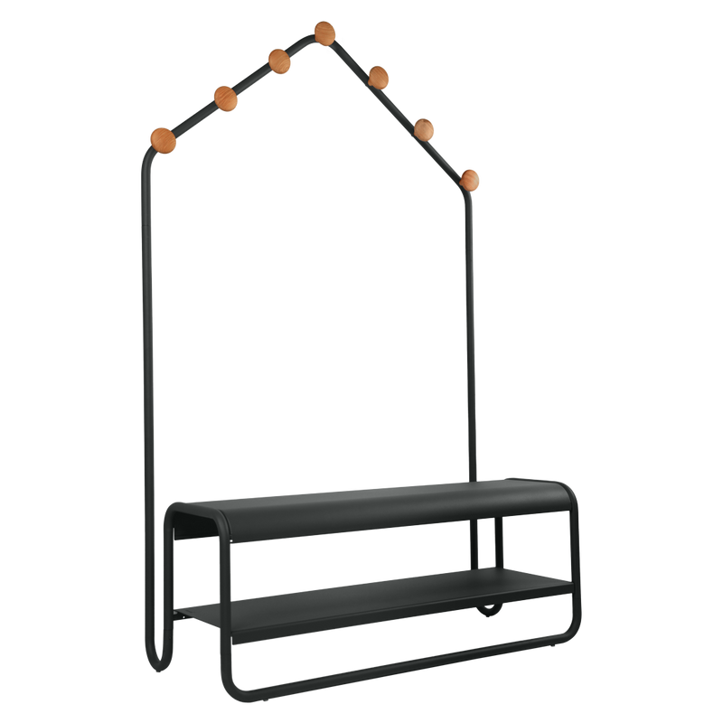 Load image into Gallery viewer, Fermob Funambule Cloakroom Bench in Anthracite