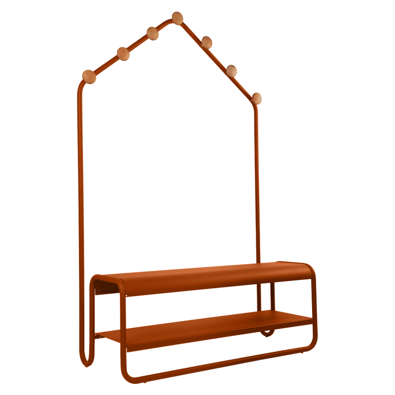 Load image into Gallery viewer, Fermob Funambule Cloakroom Bench in Candied Orange