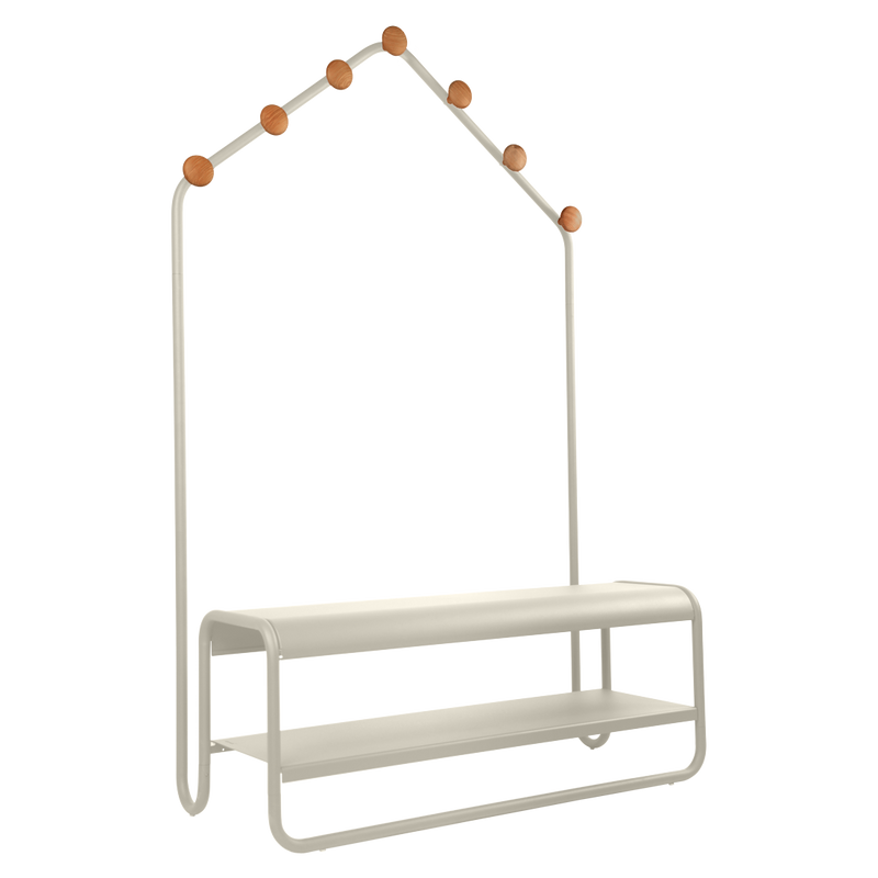 Load image into Gallery viewer, Fermob Funambule Cloakroom Bench in Clay Grey
