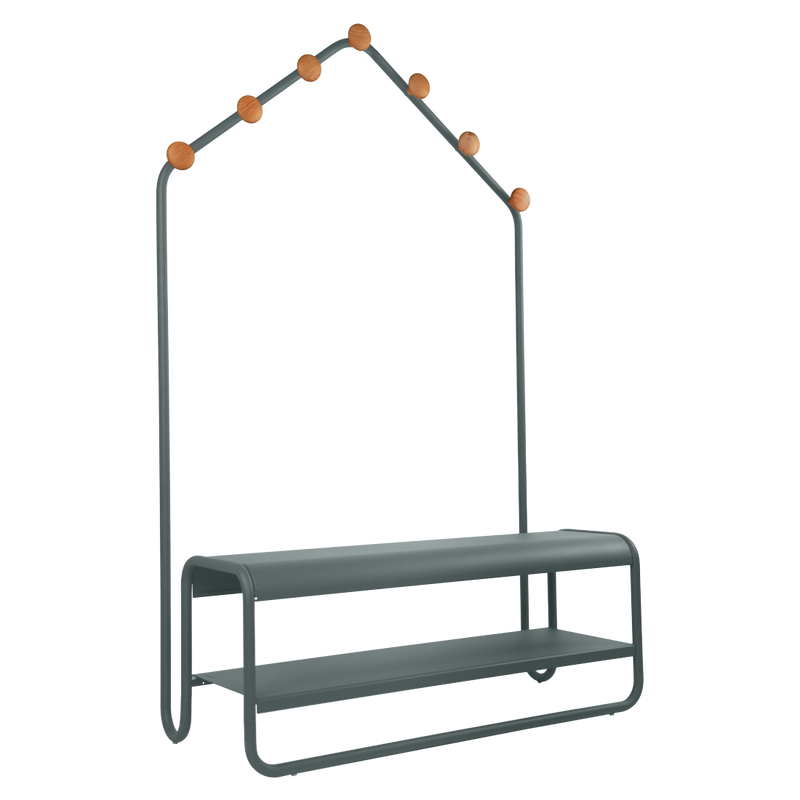 Load image into Gallery viewer, Fermob Funambule Cloakroom Bench in Storm Grey