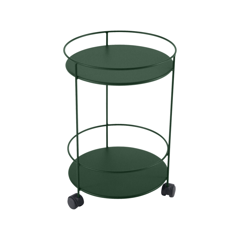 Load image into Gallery viewer, Fermob Guinguette Wheeled Side Table in Cedar Green