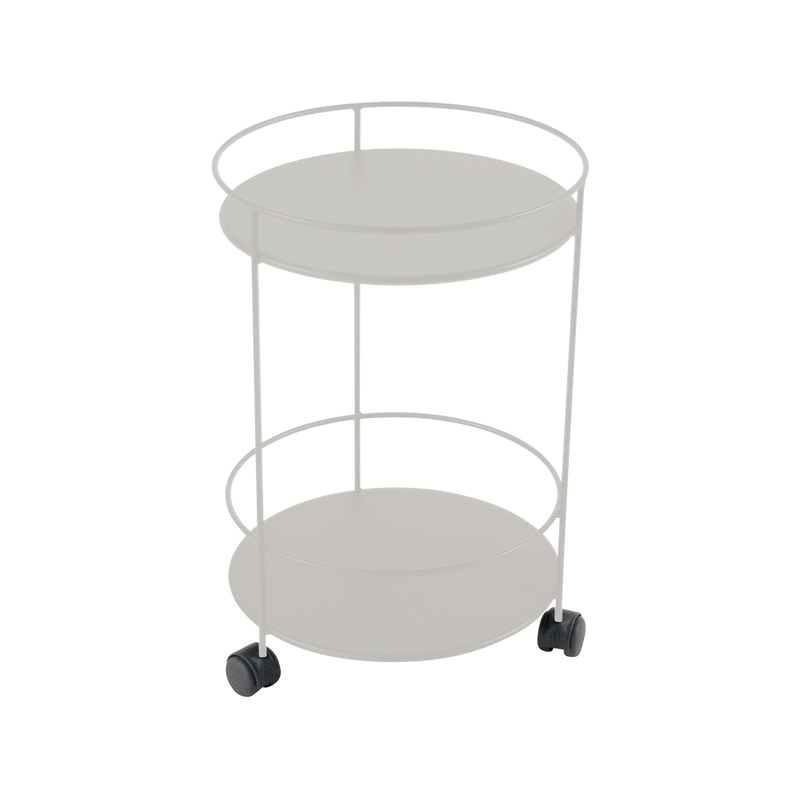 Load image into Gallery viewer, Fermob Guinguette Wheeled Side Table in Clay Grey