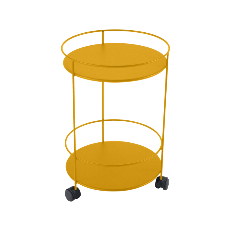 Load image into Gallery viewer, Fermob Guinguette Wheeled Side Table in Honey