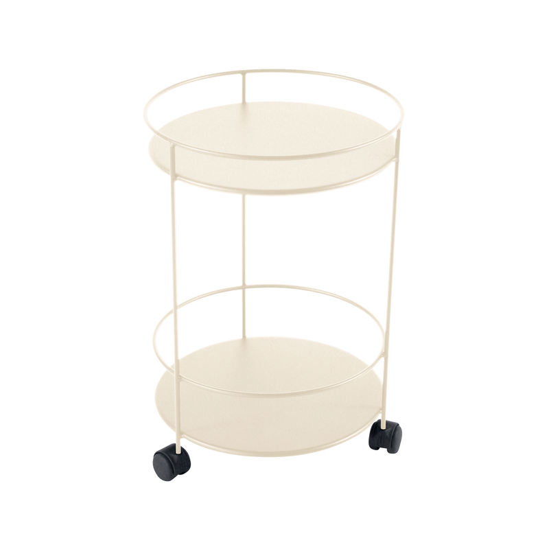 Load image into Gallery viewer, Fermob Guinguette Wheeled Side Table in Latte Beige