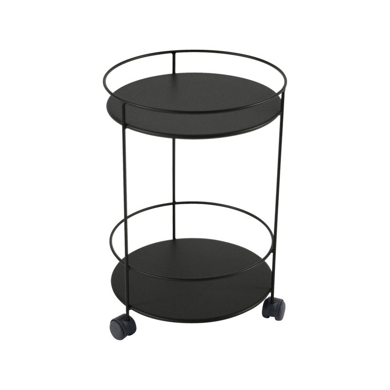 Load image into Gallery viewer, Fermob Guinguette Wheeled Side Table in Liquorice