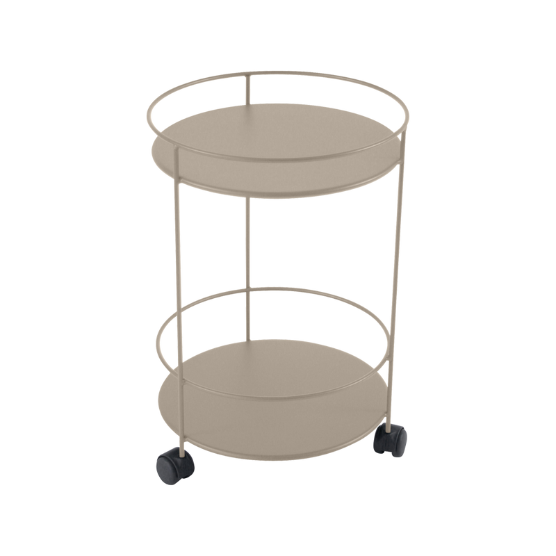 Load image into Gallery viewer, Fermob Guinguette Wheeled Side Table in Nutmeg