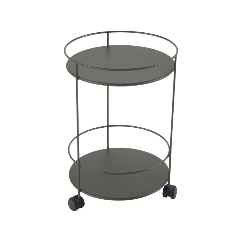 Load image into Gallery viewer, Fermob Guinguette Wheeled Side Table in Rosemary