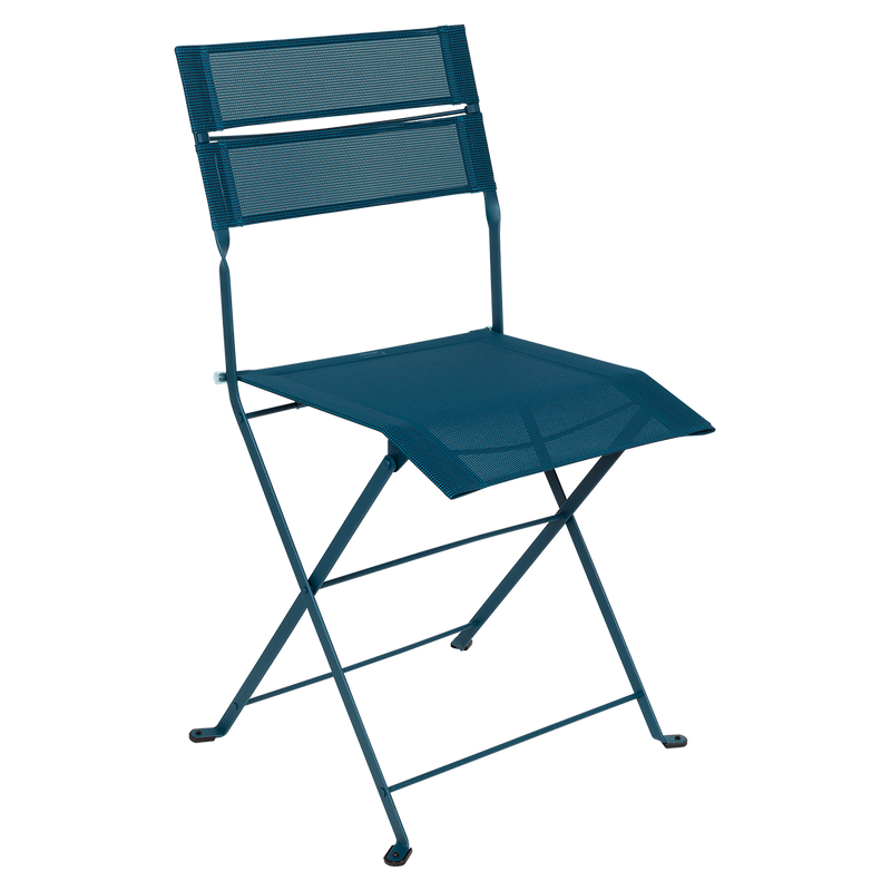 Load image into Gallery viewer, Fermob Latitude Folding Chair in Acapulco Blue Stereo