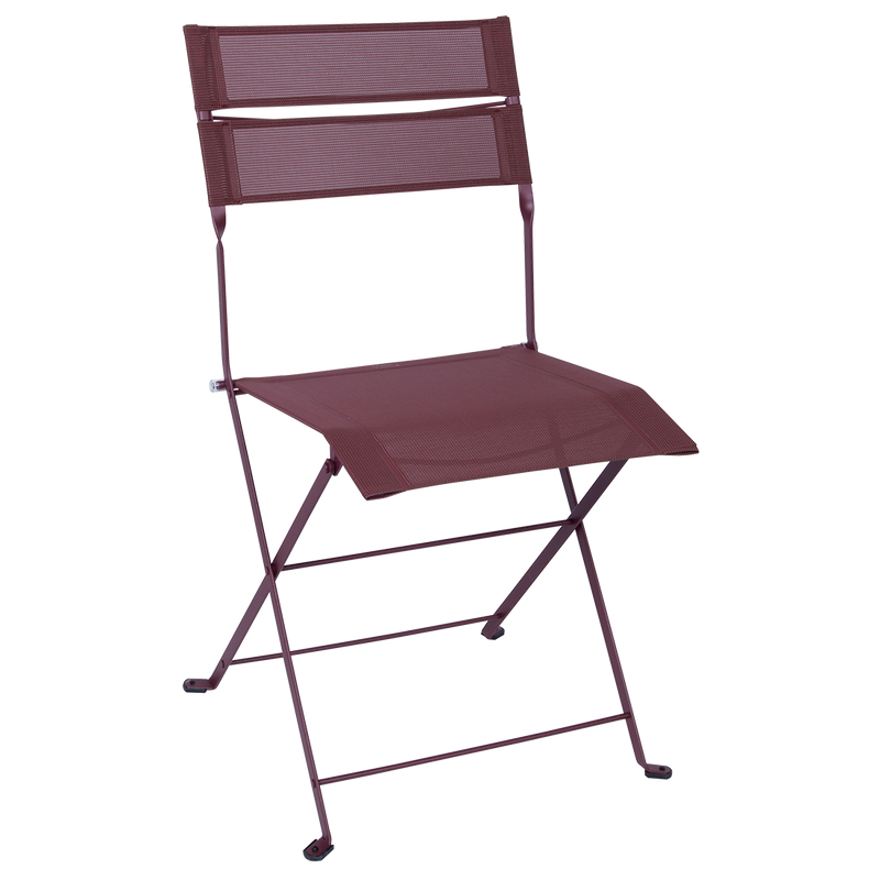 Load image into Gallery viewer, Fermob Latitude Folding Chair in Black Cherry Stereo