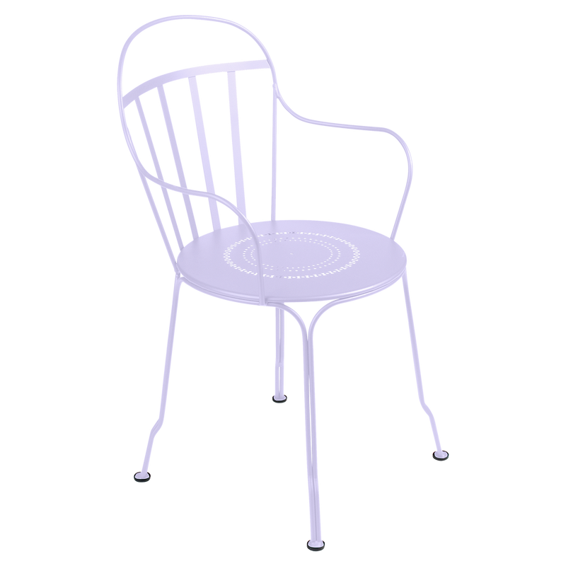 Load image into Gallery viewer, Fermob Louvre Armchair in Marshmallow – stackable metal garden armchair in powder-coated steel