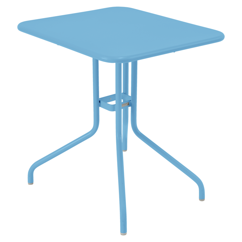 Load image into Gallery viewer, Fermob Pétale Tilt-Top Table 60 x 70 cm in Maya Blue – tilt-top garden table in powder-coated steel