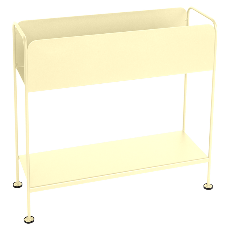 Load image into Gallery viewer, Fermob Picolino Plant Holder H.63 cm in Frosted Lemon – metal plant stand in powder-coated steel
