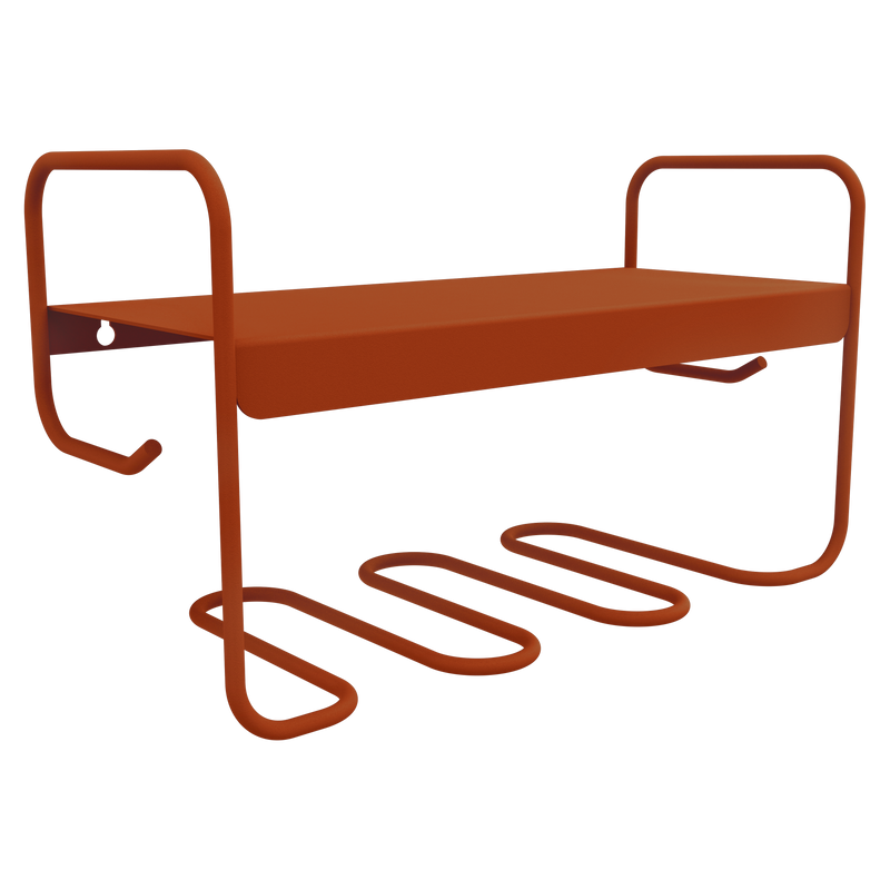 Load image into Gallery viewer, Fermob Picolino Wall Shelf in Candied Orange – metal wall shelf in powder-coated steel