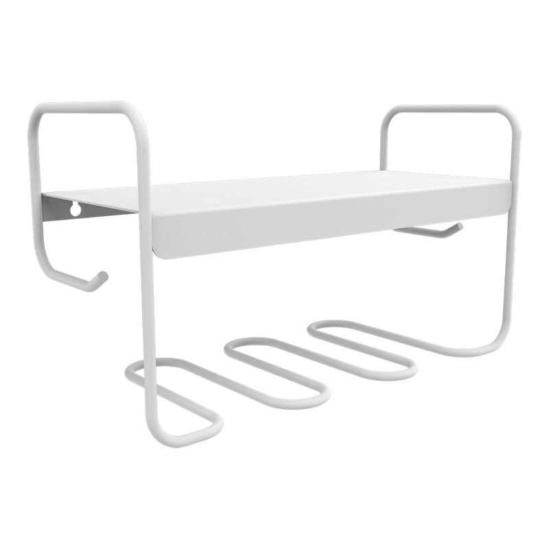 Load image into Gallery viewer, Fermob Picolino Wall Shelf in Cotton White – metal wall shelf in powder-coated steel