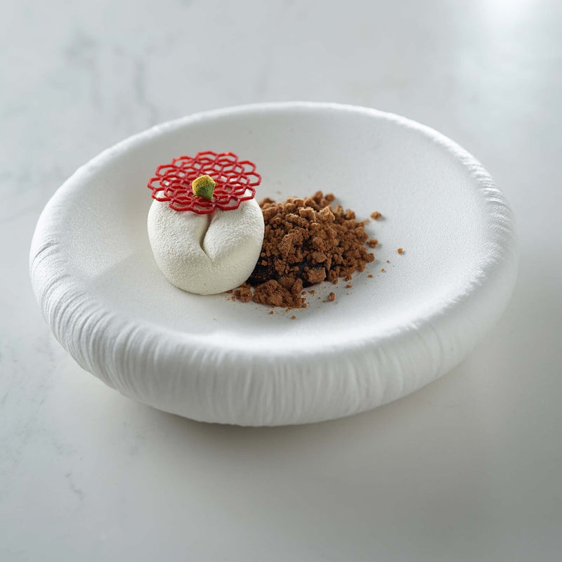 Load image into Gallery viewer, Fizz artistic plate, 240x(h)55mm - Custom Wood DesignsFine Dine Fizz artistic plate, 240x55mm, showcasing a colorful, textured ceramic design suitable for decorative or serving use.artistic plate762349