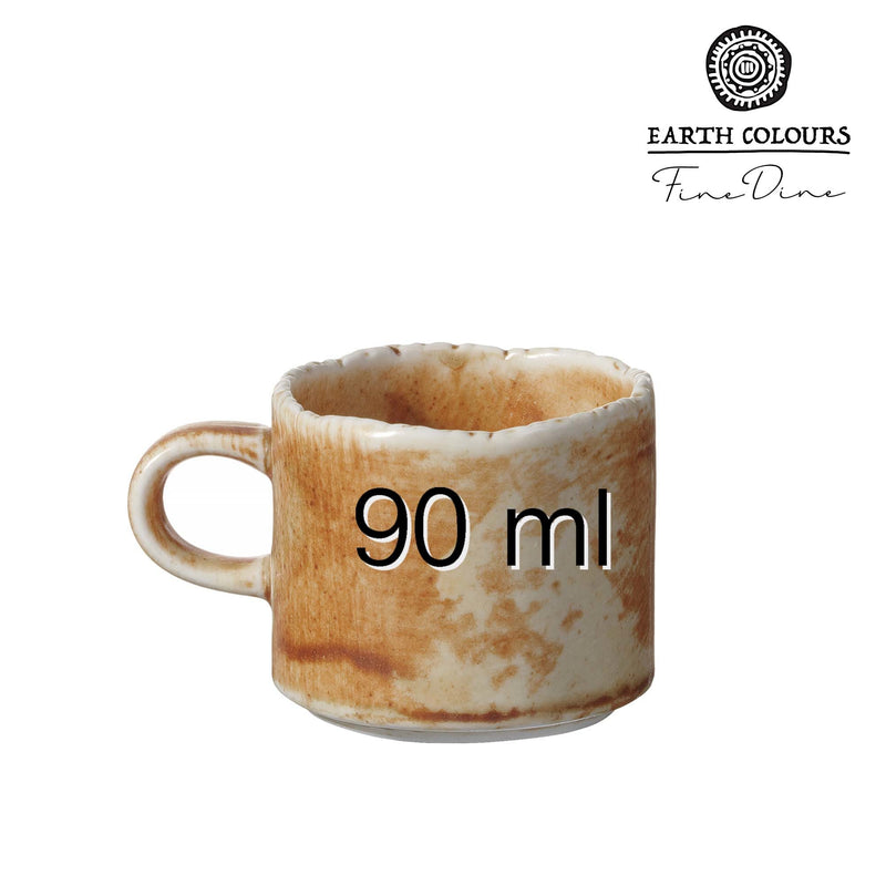 Load image into Gallery viewer, Fine Dine Constancy espresso cup with 90ml capacity, ceramic cup designed for espresso shots, white with a sleek finish.