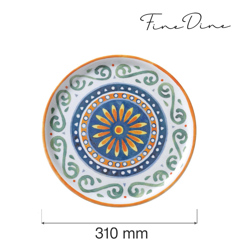 Load image into Gallery viewer, Fine Dine Capri pizza plate, 310mm, round ceramic serving dish with a stylish design, perfect for pizza presentation.