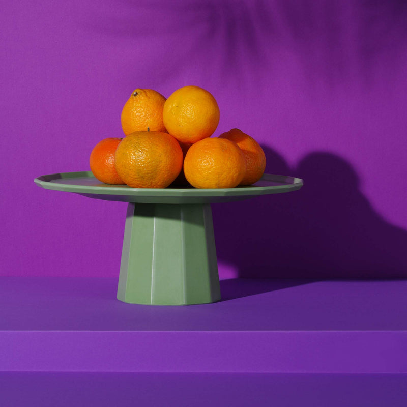 Load image into Gallery viewer, Metropolis platter, green, 300mm-Fruit stand