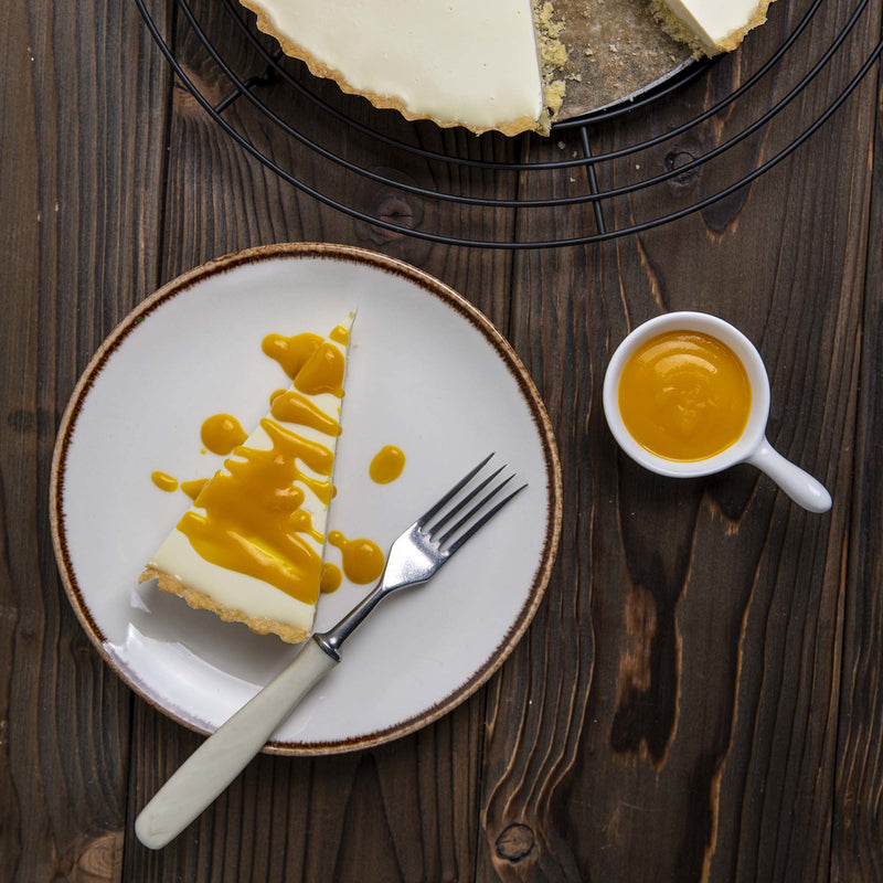 Load image into Gallery viewer, Fine Dine vanilla flat plate, 300mm shallow ceramic dinner plate with smooth surface and clean edges.