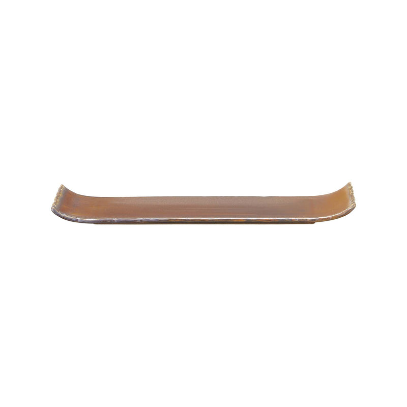 Load image into Gallery viewer, Aurum rectangular plate by Fine Dine, measuring 340x150mm, with a sleek, modern design and polished finish.