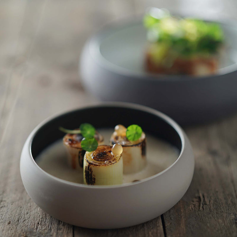 Load image into Gallery viewer, Black Mia bowl by Fine Dine, 140mm diameter, ceramic dish with smooth finish and modern design.