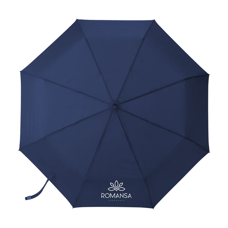Load image into Gallery viewer, Foldable 21&quot; umbrella pack of 25 Dark Blue Custom Wood Designs __label: Multibuy green-foldable-21-umbrella-pack-of-25-53613588021591
