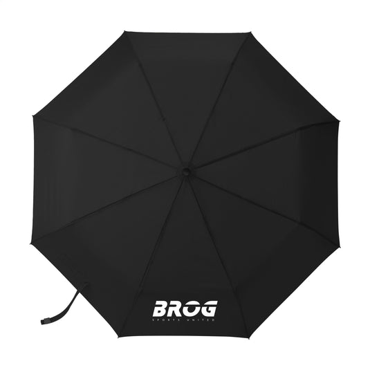 Foldable 21" umbrella pack of 25 Black Custom Wood Designs __label: Multibuy green-foldable-21-umbrella-pack-of-25-53613588447575