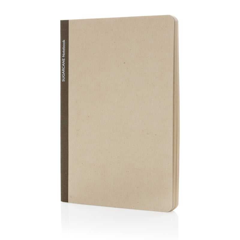 Load image into Gallery viewer, Sugarcane paper A5 Notebook pack of 25 Brown Custom Wood Designs __label: Multibuy green-sugarcane-paper-a5-notebook-pack-of-25-53613744587095