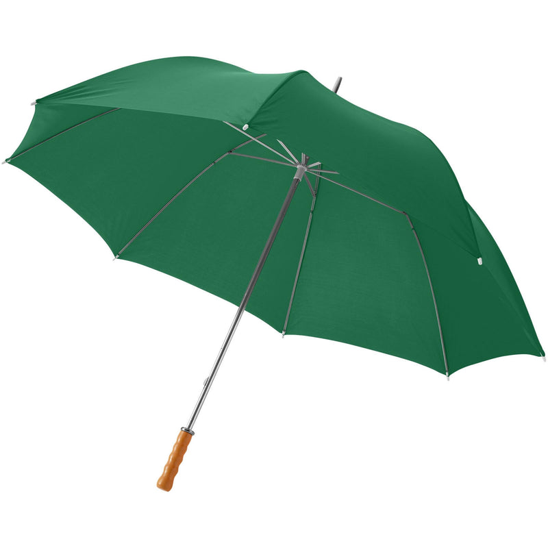Load image into Gallery viewer, 30&quot; Golf Umbrella with wooden handle pack of 25 Green Custom Wood Designs __label: Multibuy greenumbrellacustomwooddesignspromogifting_b57cf4bb-d07b-4218-aa98-6158c135e8cf

