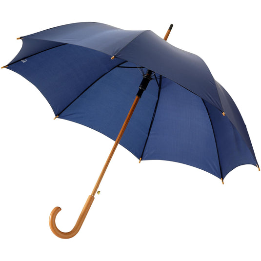 23" Auto open umbrella pack of 25 Navy Custom Wood Designs __label: Multibuy grey-23-auto-open-umbrella-pack-of-25-52690649612631
