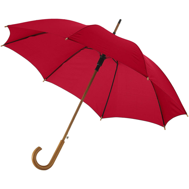 Load image into Gallery viewer, 23&quot; Auto open umbrella pack of 25 Red Custom Wood Designs __label: Multibuy grey-23-auto-open-umbrella-pack-of-25-53613583335767
