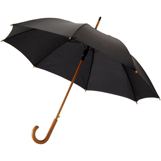 23" Auto open umbrella pack of 25 Black Custom Wood Designs __label: Multibuy grey-23-auto-open-umbrella-pack-of-25-53613584417111