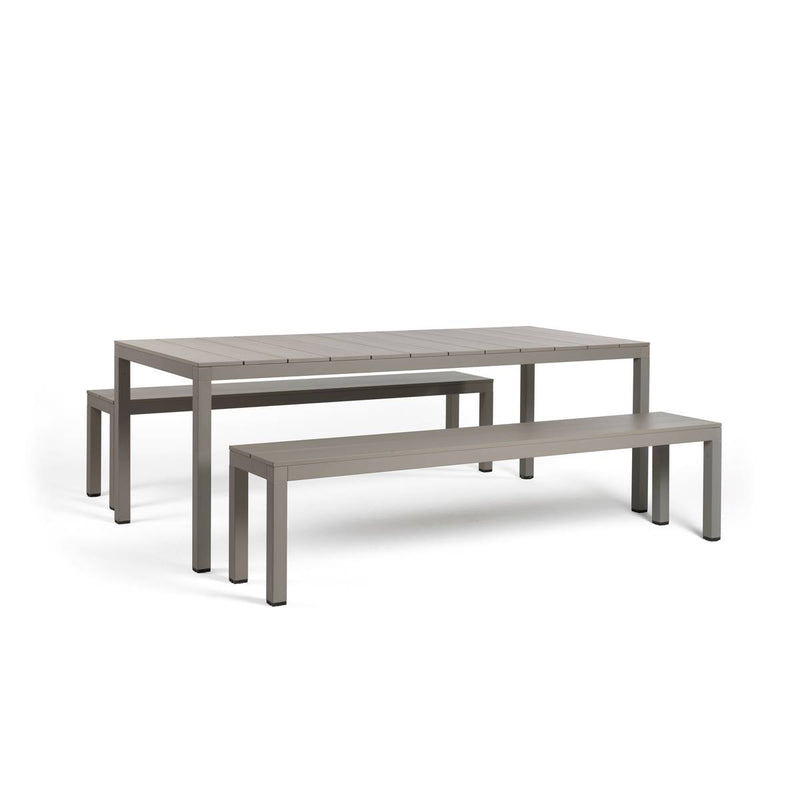 Load image into Gallery viewer, Nardi Aluminum Rio Table & Bench Set Hospitality Furniture Nardi Outdoor hospitality-furniture-antracite-nardi-aluminum-rio-table-bench-set-53612824035671