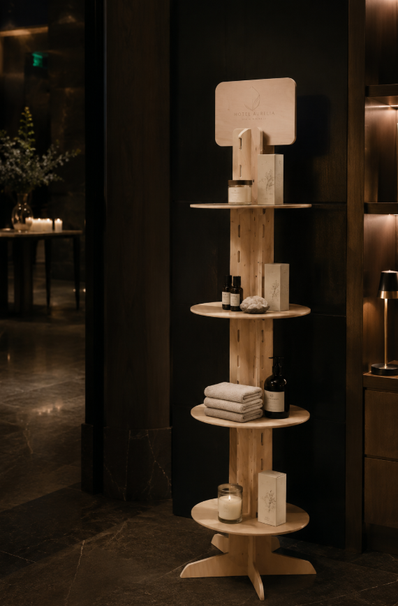 Load image into Gallery viewer, Esposit Ria Accessories Small Product Holder Display showcasing organized jewelry and accessory display furniture.