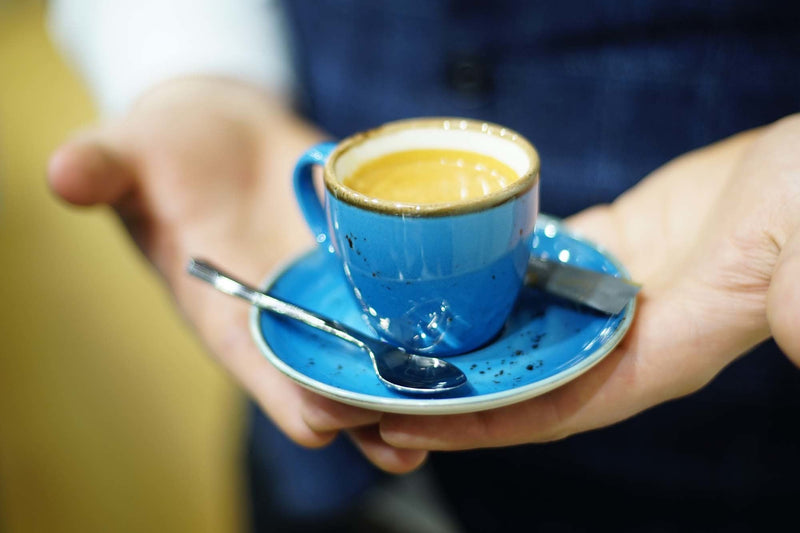 Load image into Gallery viewer, Iris coffee and tea cup, 210ml - Custom Wood DesignsFine Dine Iris coffee and tea cup, 210ml, ceramic mug with a colorful iris design, perfect for hot beveragesCoffee cup769508