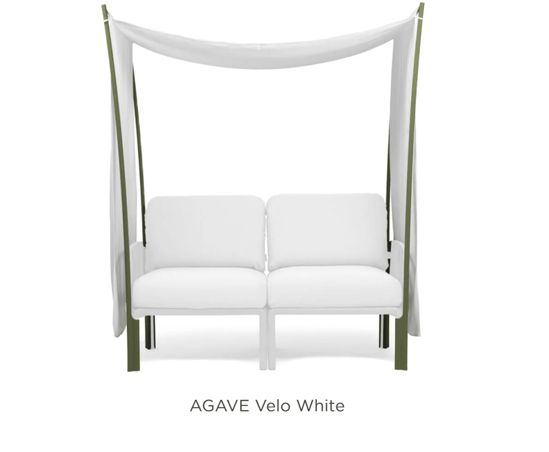 Load image into Gallery viewer, Komodo Ombra 2 Sunshade - Custom Wood DesignsNardi Komodo Ombra 2 Sunshade attached to Komodo Accessories Sofa for patio, featuring white fabric and outdoor furniture settingKomodo Accesories Sofa Nardi24575207626071Antracite Velo