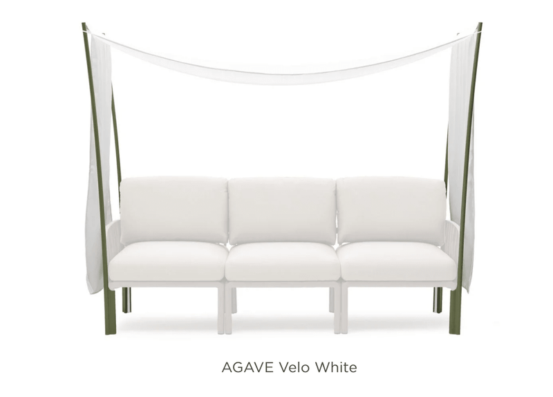 Load image into Gallery viewer, Komodo Ombra 3 Sunshade - Custom Wood DesignsNardi Komodo Ombra 3 sunshade accessory attached to a sofa with agave plant background.Komodo Accesories Sofa Nardi24575208171863Agave Velo