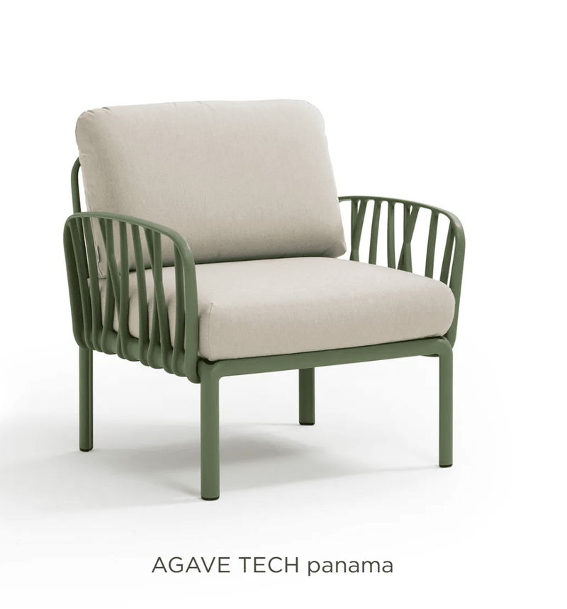 Load image into Gallery viewer, Komodo Poltrona Modular Outdoor Armchair for Sofa - Custom Wood DesignsNardi Komodo outdoor modular armchair from Custom Wood Designs with sun-resistant Agavetech Sunbrella fabric, designed for outdoor sofa use.Nardi Outdoor Sofa Poltrona24575216230519Agave Tech Sunbrella
