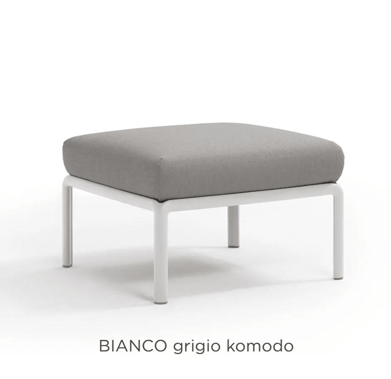 Load image into Gallery viewer, Nardi Komodo Pouf as part of the Bianco Griogio Komodo outdoor sofa section, showcasing modular outdoor seating.