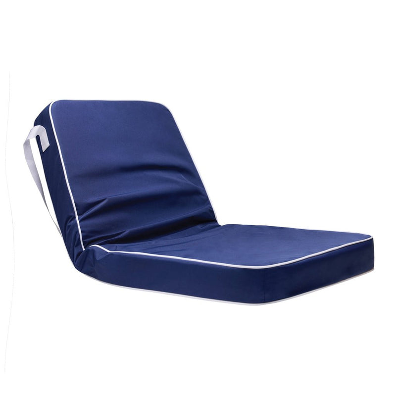 Load image into Gallery viewer, Lagoa GRS beach chair - Custom Wood DesignsVinga Lagoa GRS outdoor beach chair with adjustable backrest and durable fabric for comfortable seaside lounging.OutdoorV4532725Polyester,Steelnavy