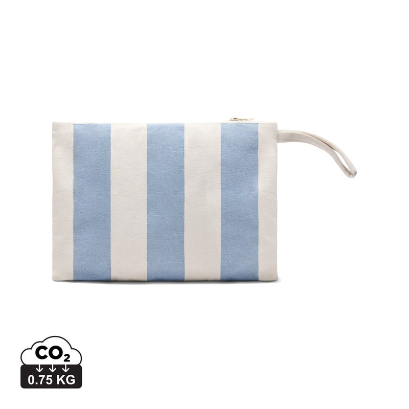 Load image into Gallery viewer, Lagoa GRS essentials bag - Custom Wood DesignsVinga Lagoa GRS essentials bag in black, showcasing a compact, stylish bag with zipper closure and adjustable strap on neutral background.Bags & TravelV7620815Recycled cotton,Recycled polyesterlight blue