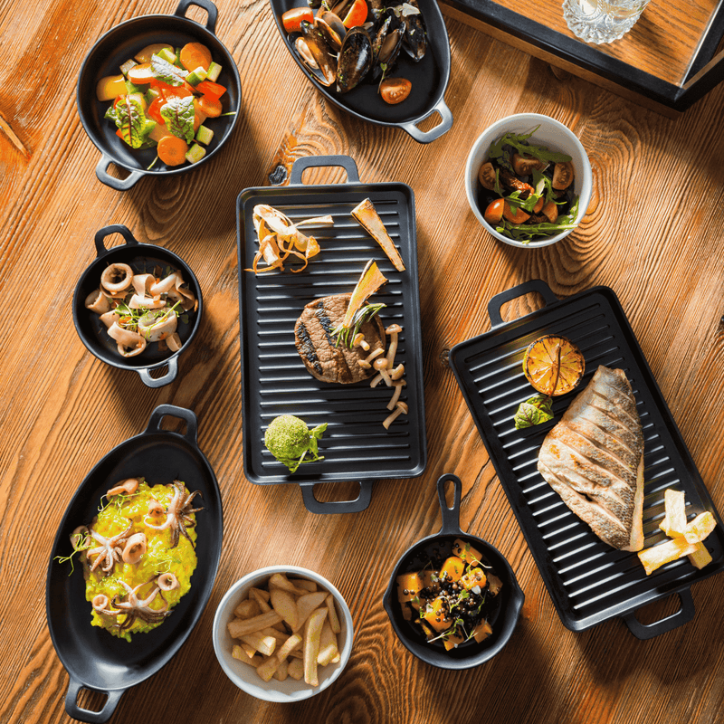 Load image into Gallery viewer, Little Chef melamine mini round pan, 150x115x(H)37mm - Custom Wood DesignsFine Dine Little Chef melamine mini round saucepan with handles, 150x115x37mm, ideal for small cooking or serving.melamine saucepan564523