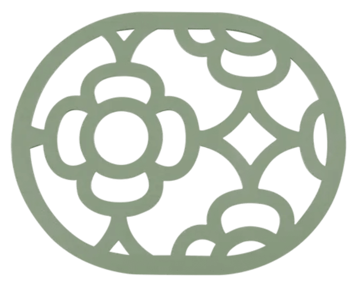 Load image into Gallery viewer, Fermob LORETTE cactus-shaped non-slip metal trivet pad, 22 x 17.5 cm, designed to protect surfaces from hot cookware.