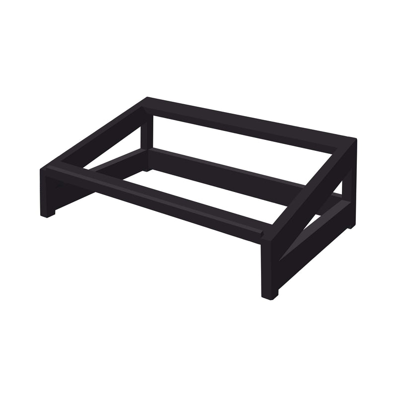 Load image into Gallery viewer, Madeira Black inclined base GN 1/1 - Custom Wood DesignsMadeira Black inclined base GN 1/1 by Fine Dine, a sturdy slanted food service base for professional kitchen use.slanted base504819