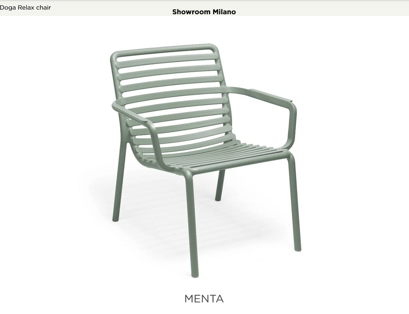 Load image into Gallery viewer, Nardi Doga Relax outdoor chair in green, featuring a modern design, ideal for garden or patio relaxation.