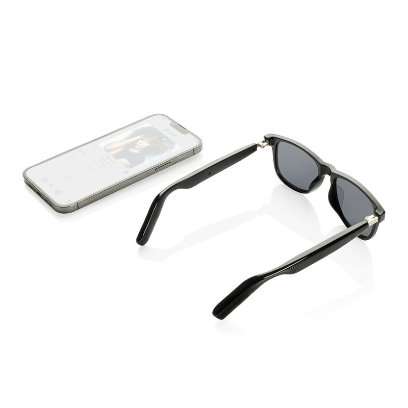 Load image into Gallery viewer, Miro AI-powered Audio Sunglasses with translation function - Custom Wood DesignsMiro AI-powered Audio Sunglasses with translation functionAudioP301.2901Polycarbonateblack