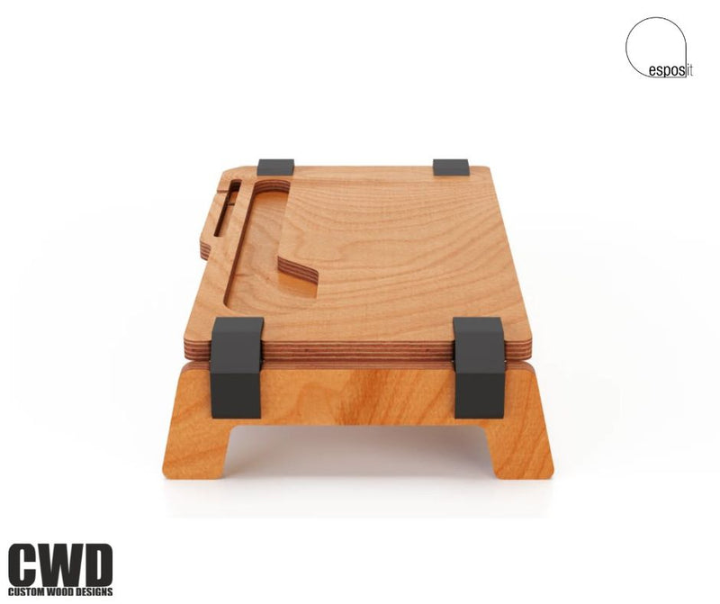 Load image into Gallery viewer, Lifty Oak Monitor Stand - Custom Wood Designs